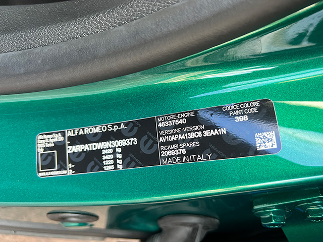 24′ ALFA ROMEO TONALE PHEV Q4 VELOCE SUNROOF EDITION